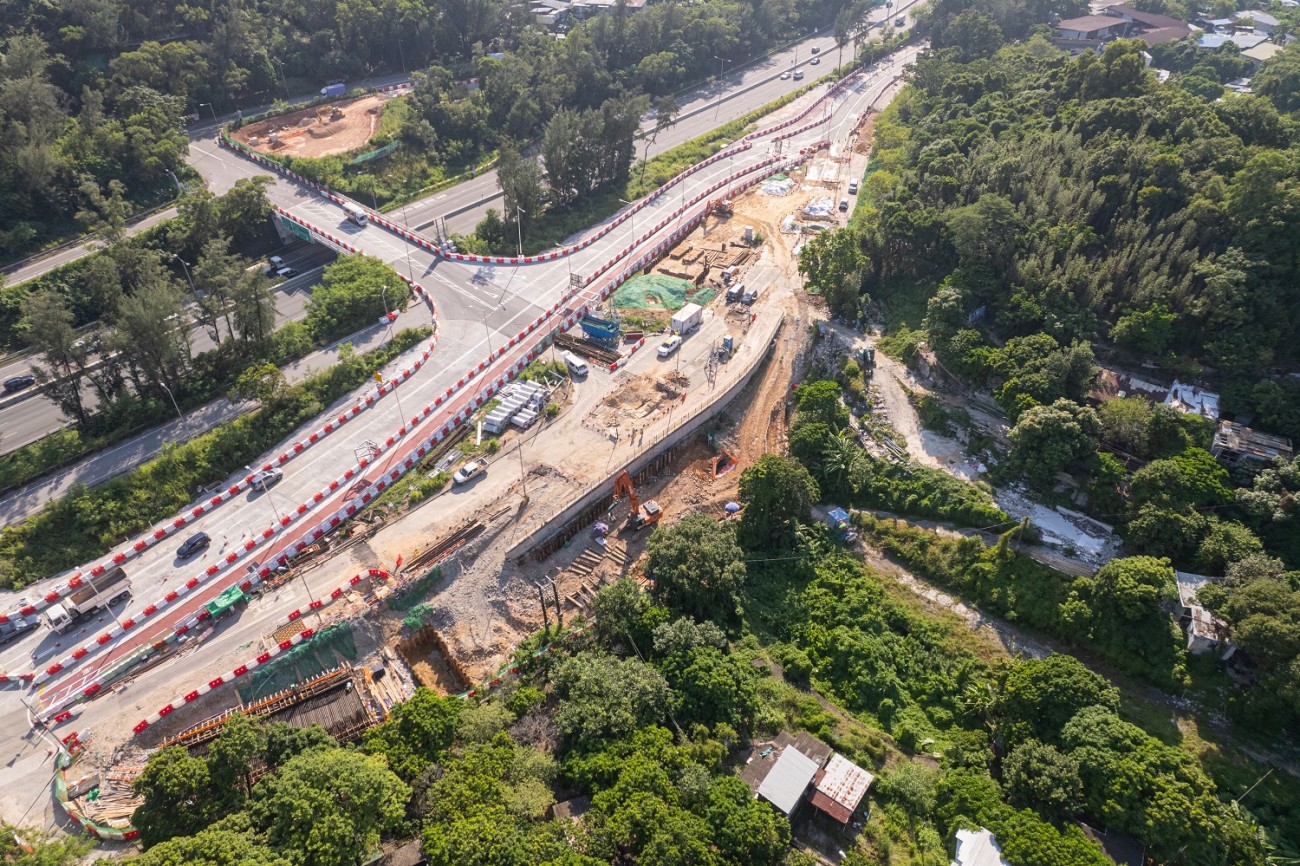 2022-10 Construction of Pak Shek Au Interchange
