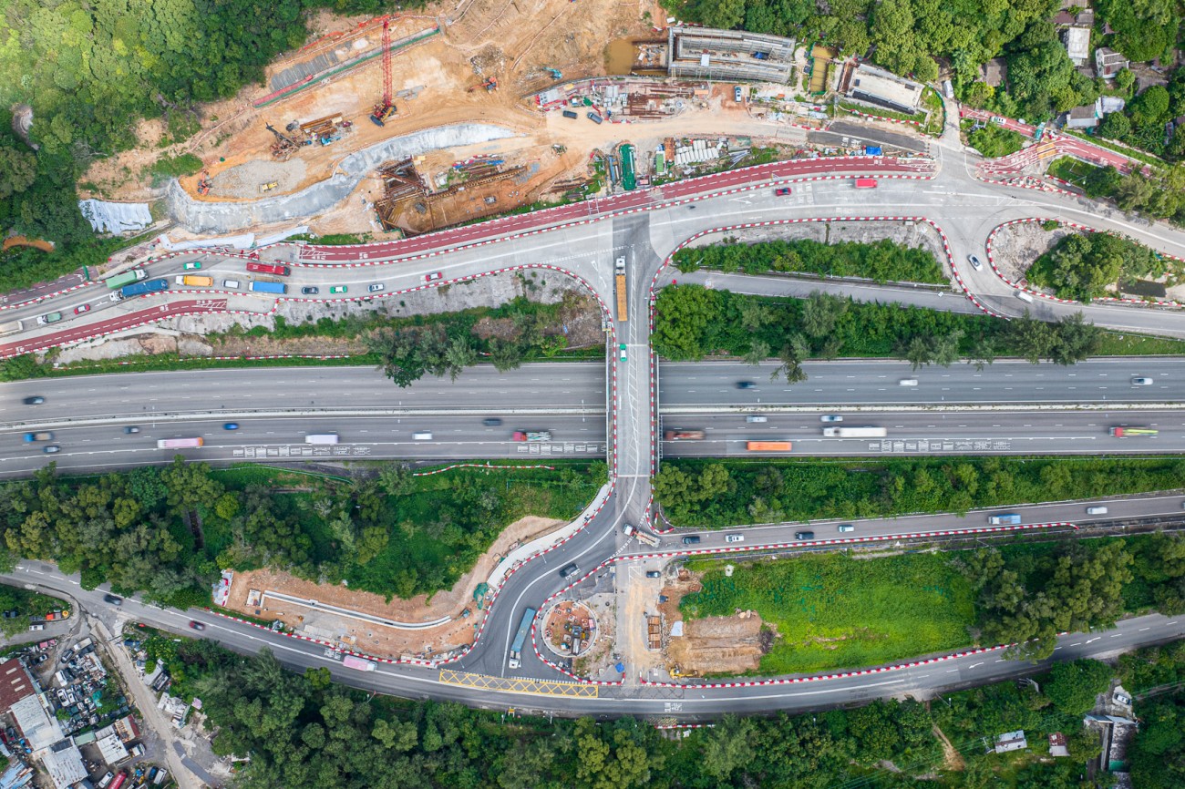 2023-09 Construction of Pak Shek Au Interchange