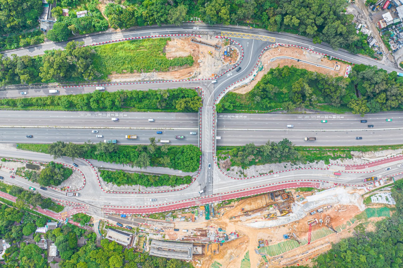 2023-10 Construction of Pak Shek Au Interchange
