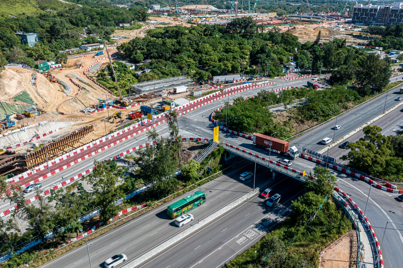 2023-11 Construction of Pak Shek Au Interchange